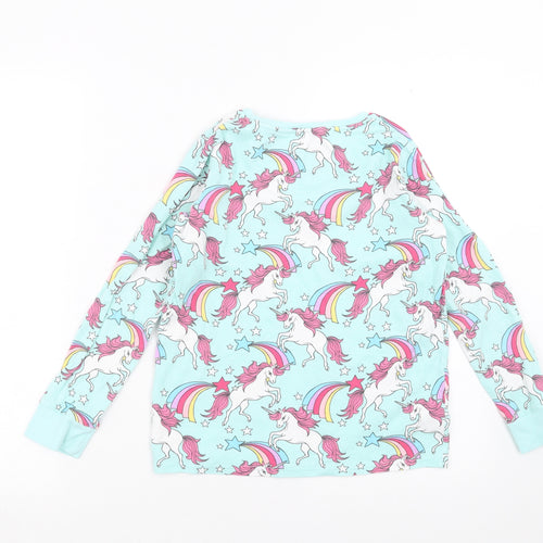 NEXT Girls Green Solid  Top Pyjama Top Size 12 Years  - Unicorn