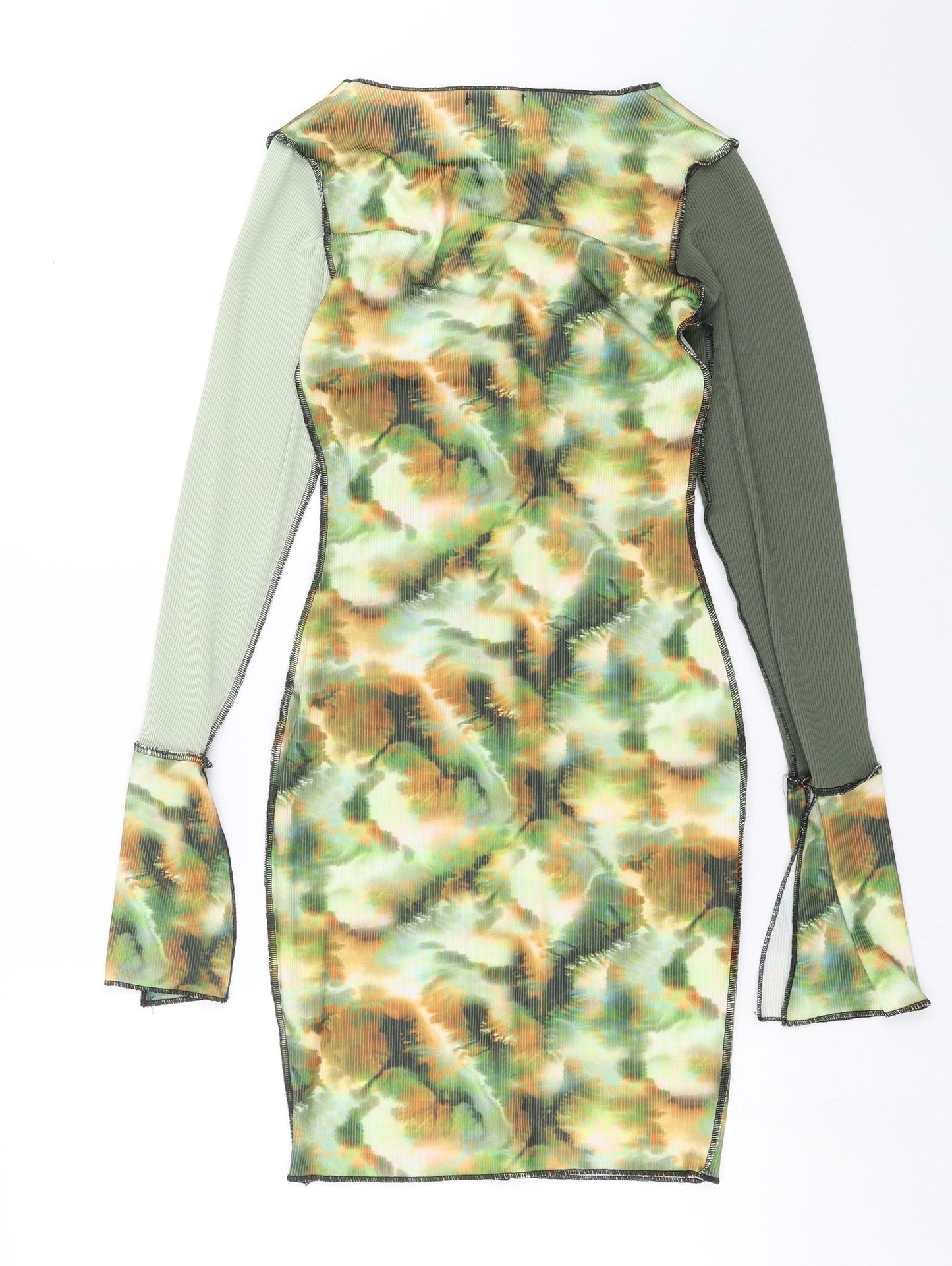 PRETTYLITTLETHING Womens Green   Bodycon  Size 4
