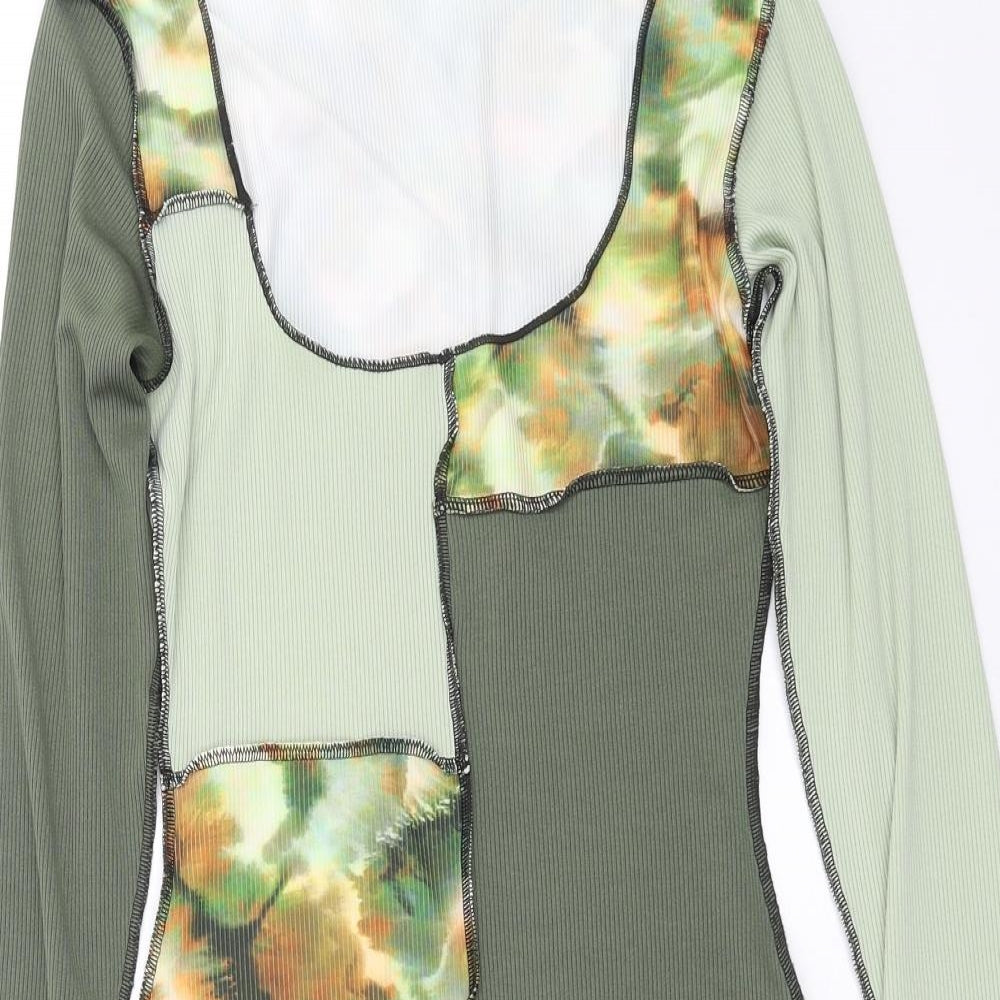 PRETTYLITTLETHING Womens Green   Bodycon  Size 4