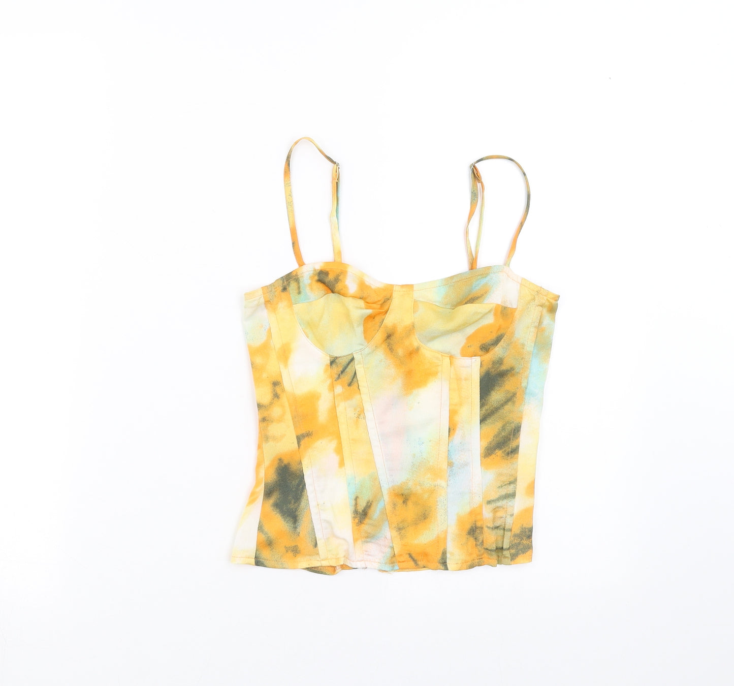 PRETTYLITTLETHING Womens Orange   Camisole Blouse Size 4