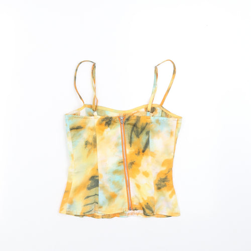 PRETTYLITTLETHING Womens Orange   Camisole Blouse Size 4