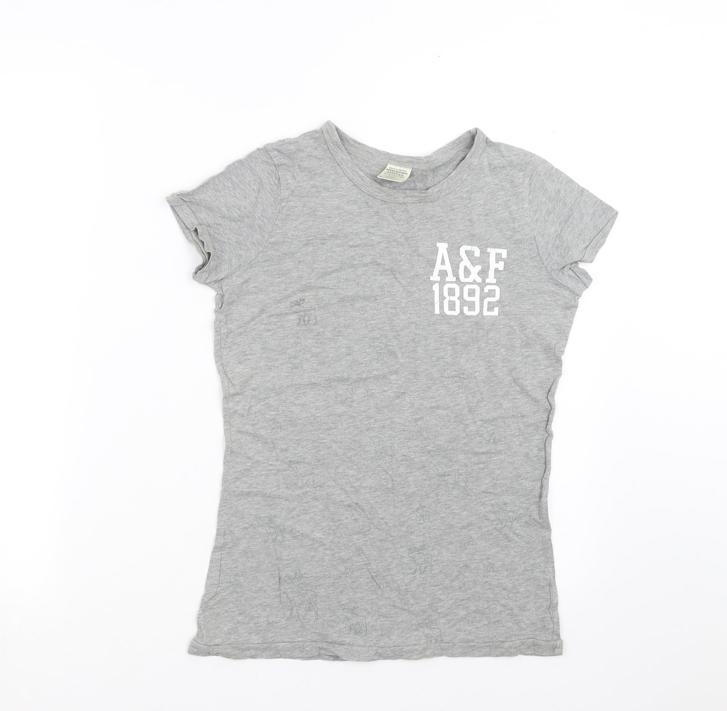 Abercrombie & Fitch Womens Grey   Basic T-Shirt Size S