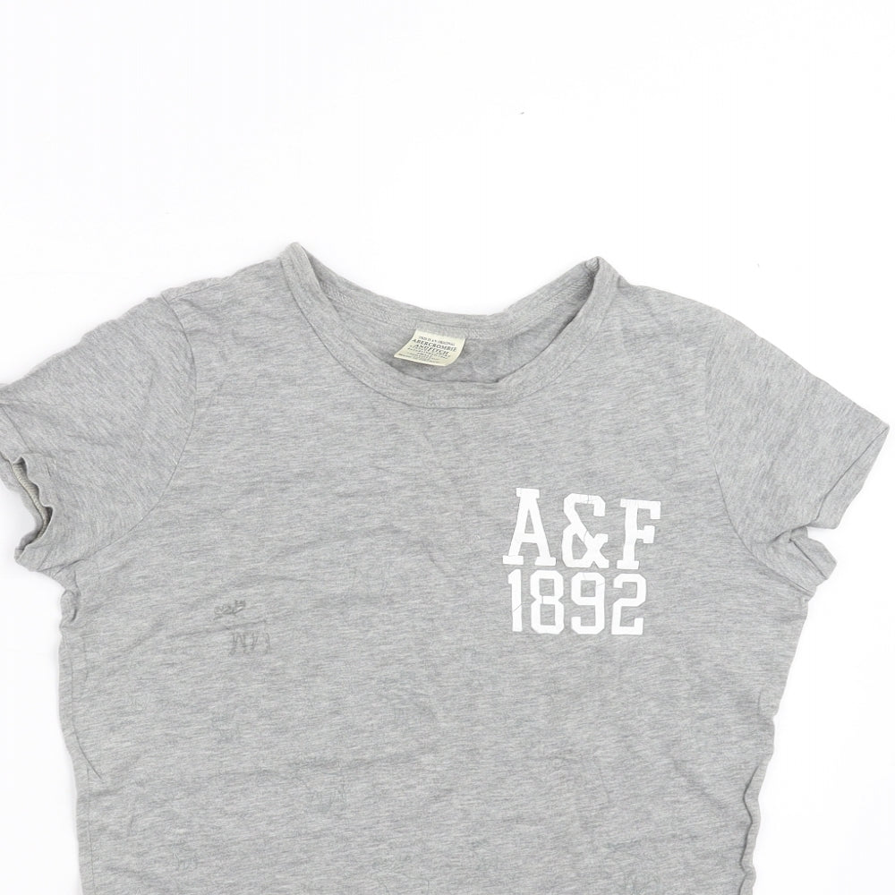 Abercrombie & Fitch Womens Grey   Basic T-Shirt Size S
