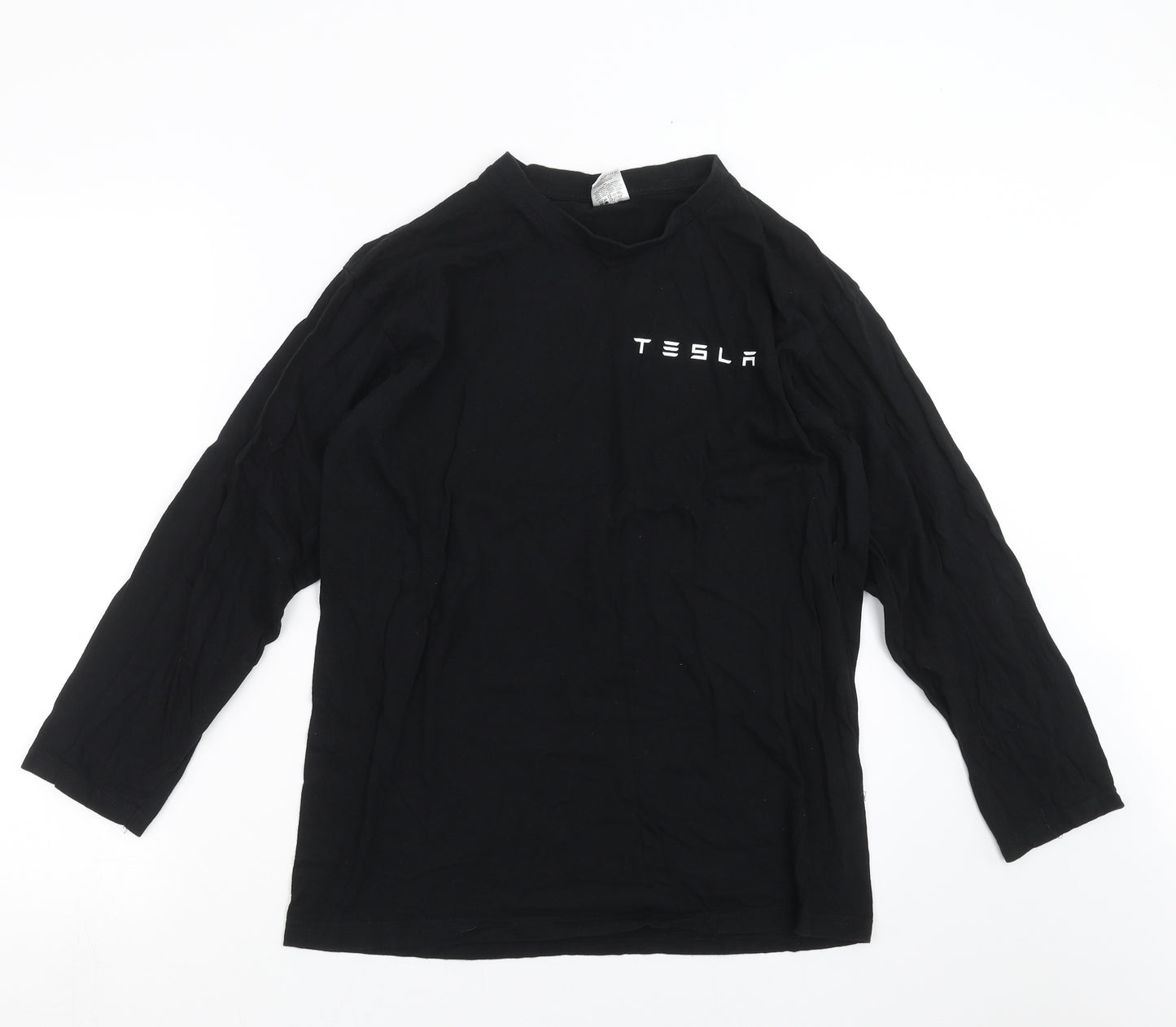 B&C Mens Black    T-Shirt Size M  - tesla