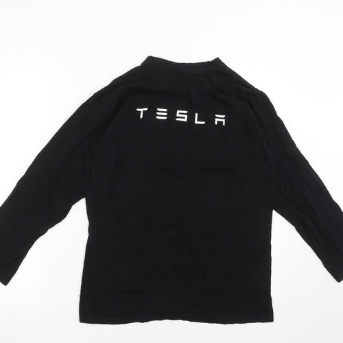 B&C Mens Black    T-Shirt Size M  - tesla