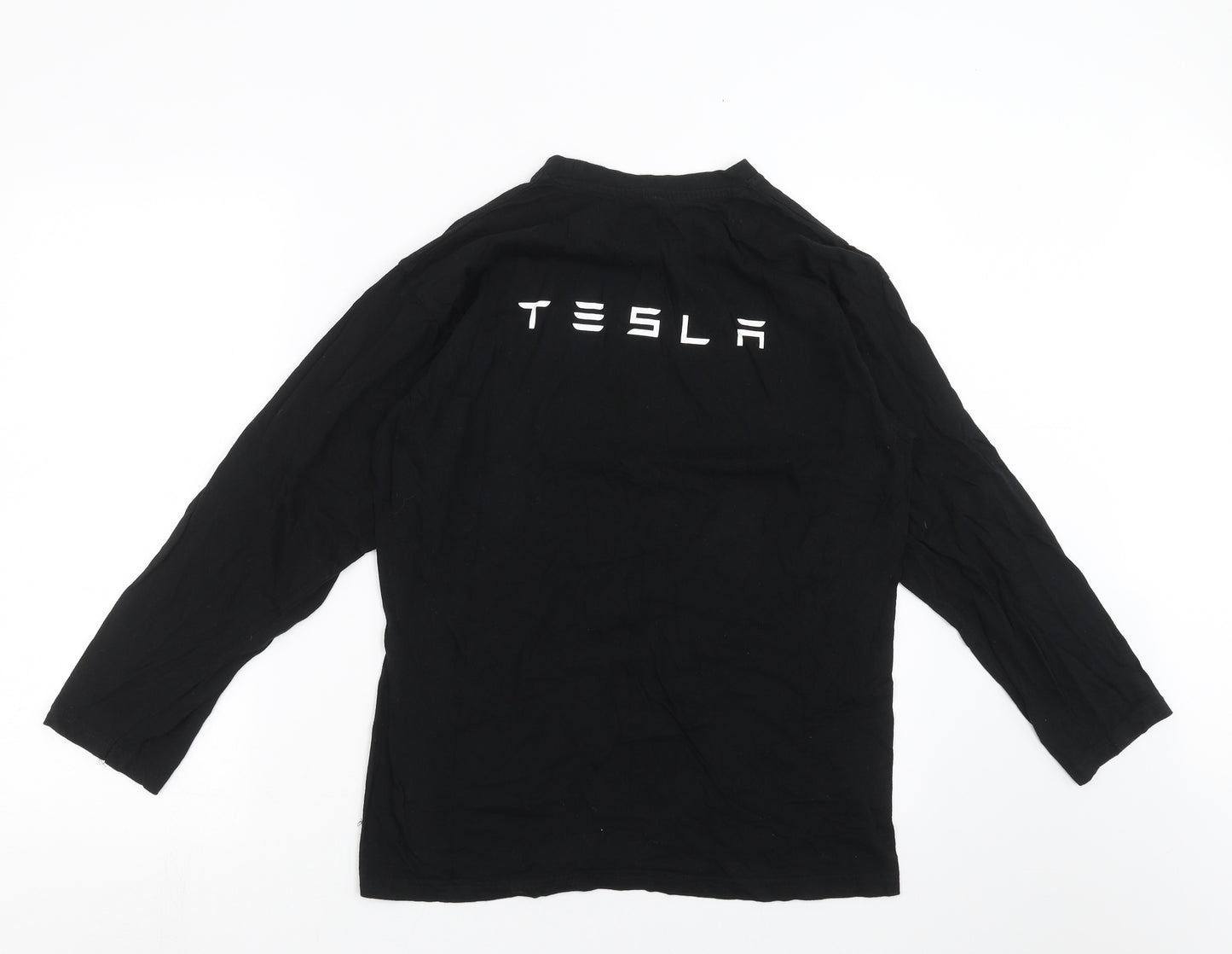 B&C Mens Black    T-Shirt Size M  - tesla