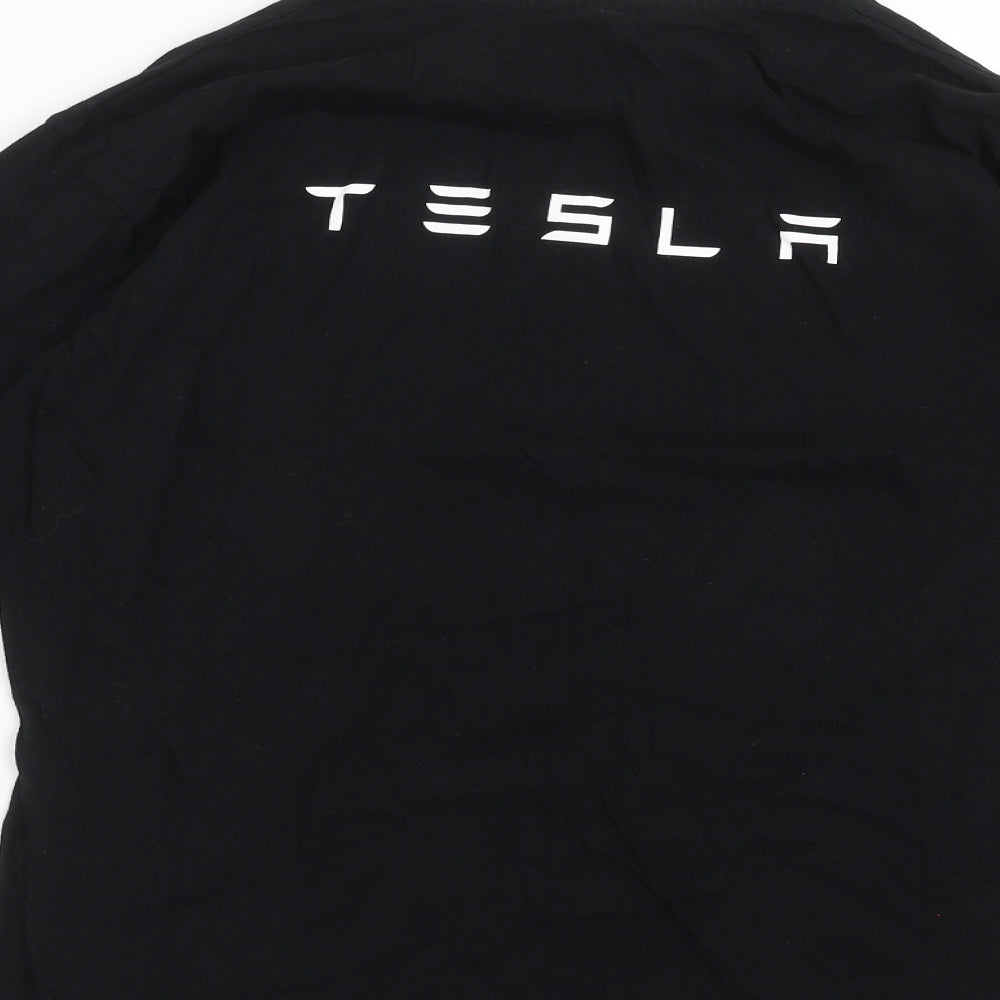 B&C Mens Black    T-Shirt Size M  - tesla
