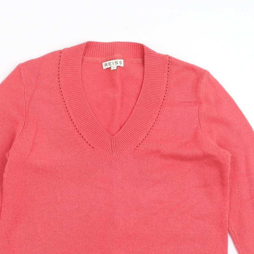 Reiss Womens Pink  Knit Pullover Jumper Size M
