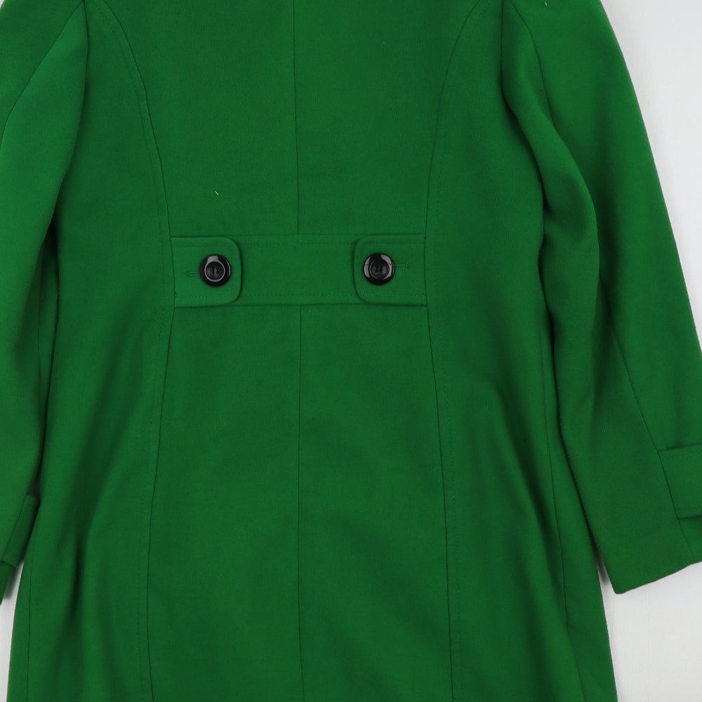 M&S Womens Green   Jacket Coat Size 12