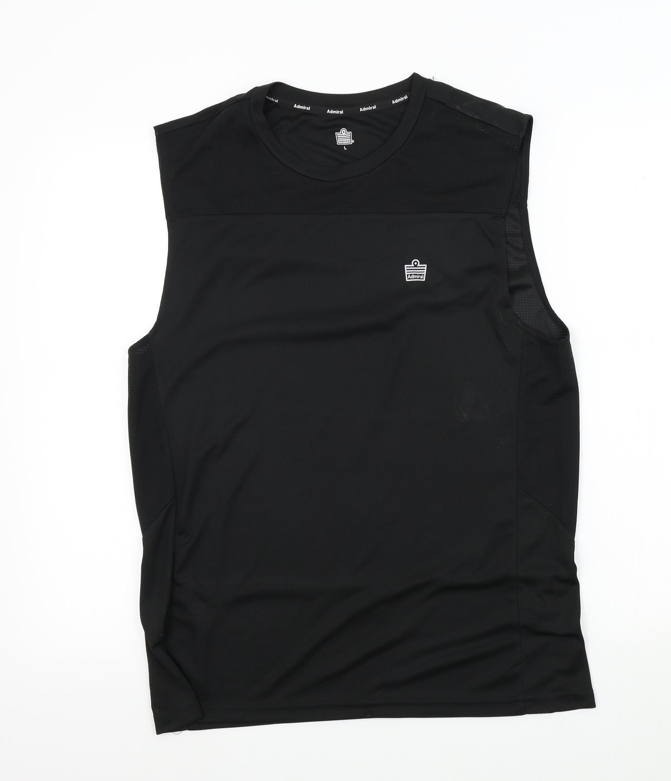 Admiral Mens Black Colourblock   T-Shirt Size L