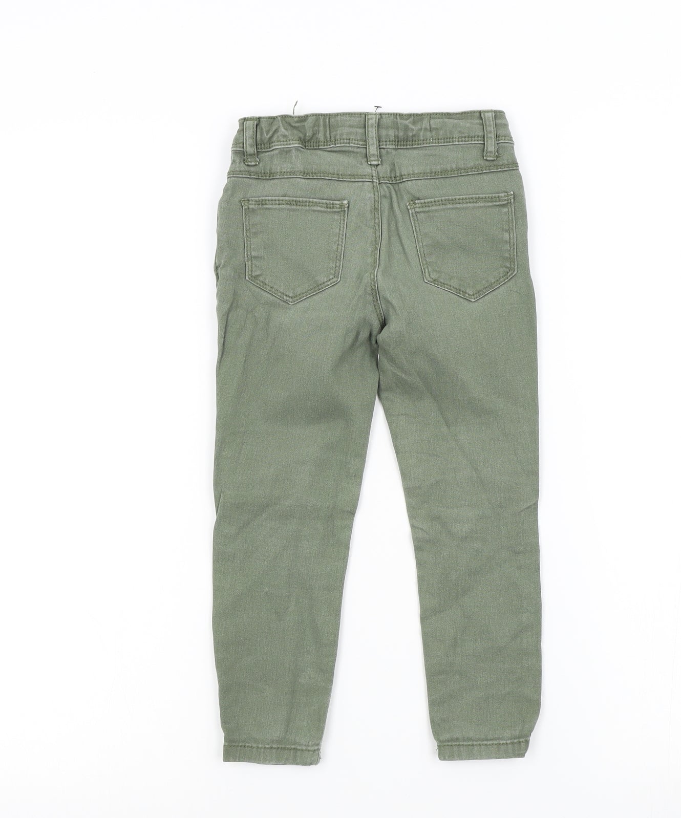 Primark Boys Green Colourblock  Skinny Jeans Size 3-4 Years
