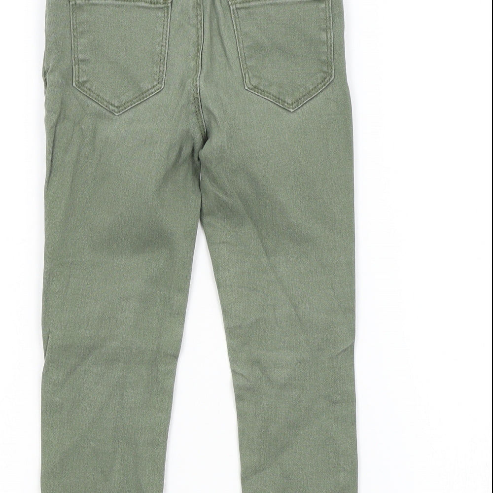 Primark Boys Green Colourblock  Skinny Jeans Size 3-4 Years