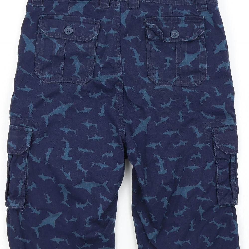 Mountain Wearhouse Boys Blue Geometric  Bermuda Shorts Size 13 Years
