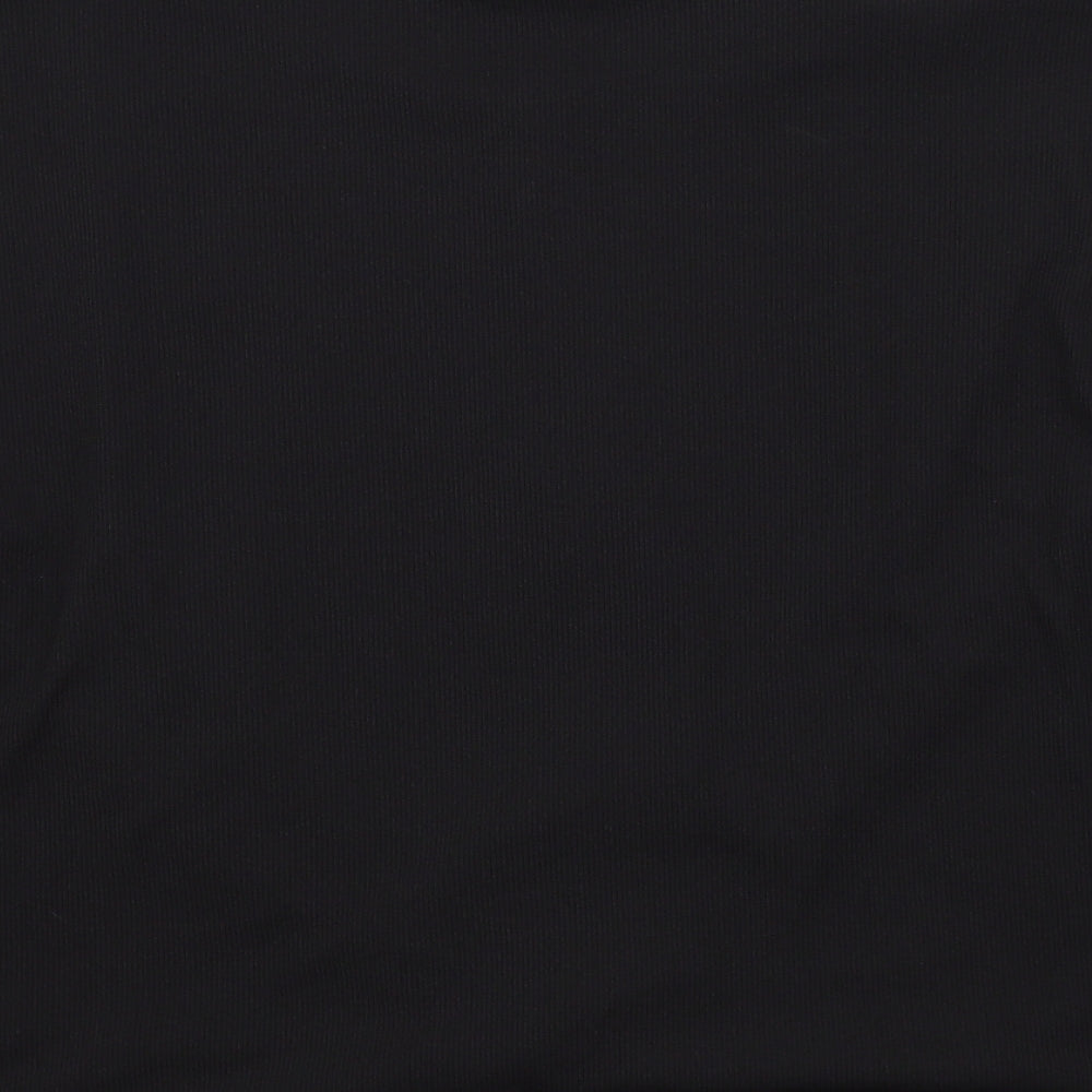 F&F Womens Black Colourblock  Basic T-Shirt Size 16