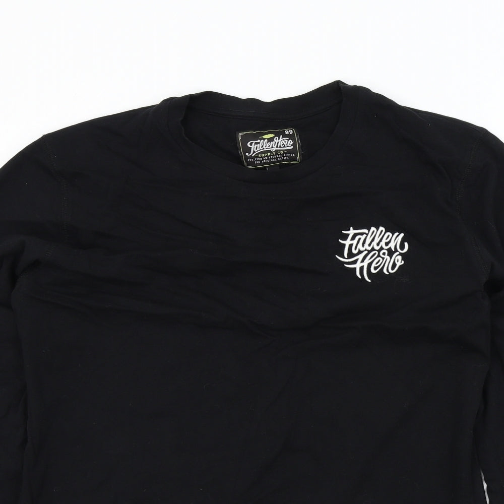 fallen  hero Mens Black    T-Shirt Size XL