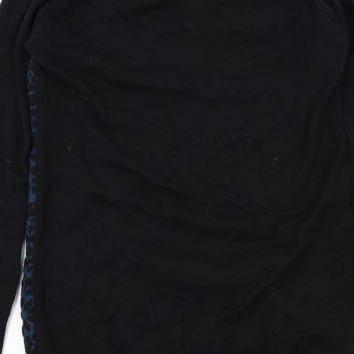 George Womens Black Geometric  Pullover Jumper Size 12
