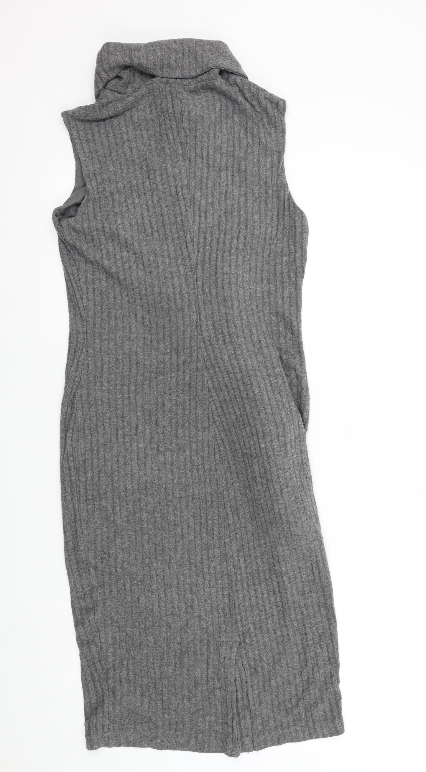 Bella Luxx Womens Grey Colourblock  A-Line  Size S