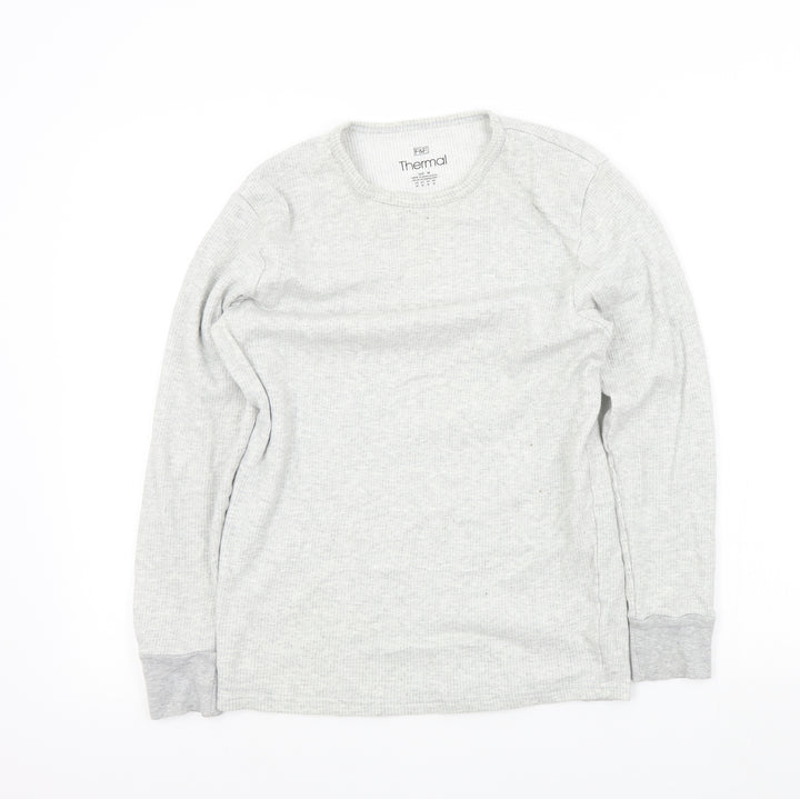 F&F Mens Grey Pullover Jumper Size M