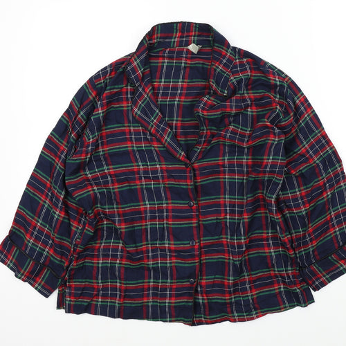 ASOS Womens Blue Check  Top Pyjama Top