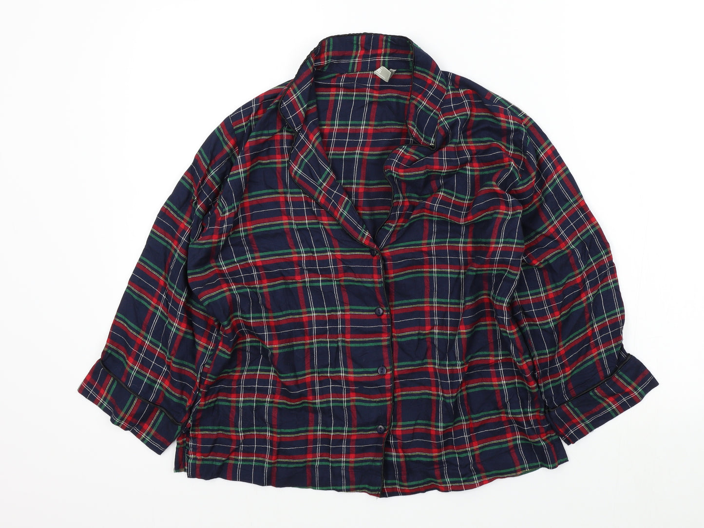 ASOS Womens Blue Check  Top Pyjama Top