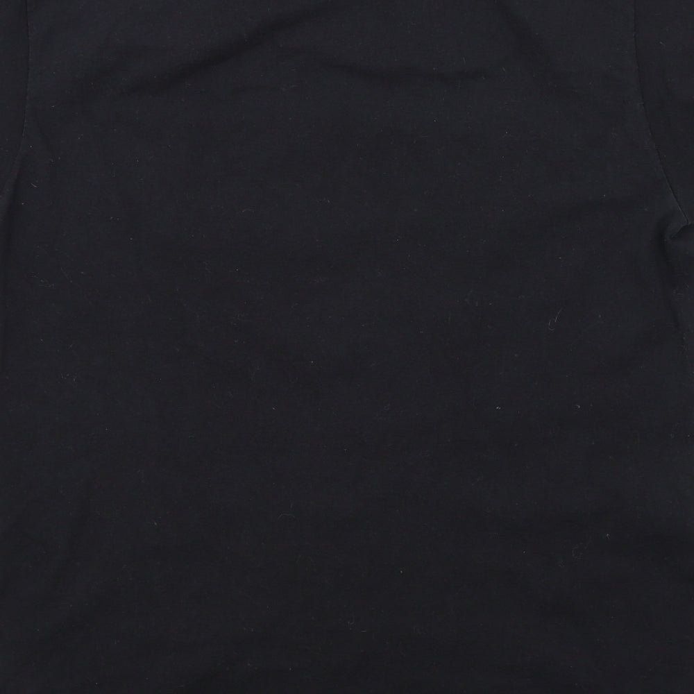 friends Girls Black Colourblock  Basic T-Shirt Size S