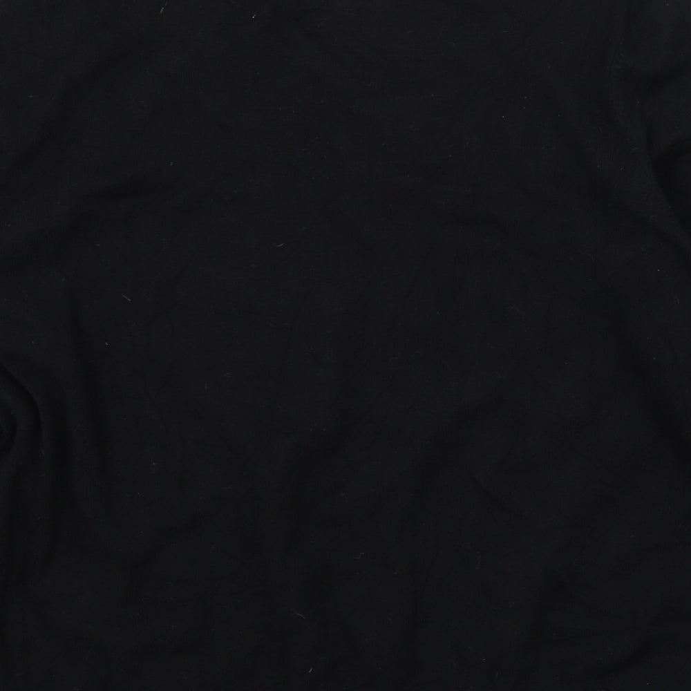 Wallis Womens Black Geometric  Pullover Jumper Size 16