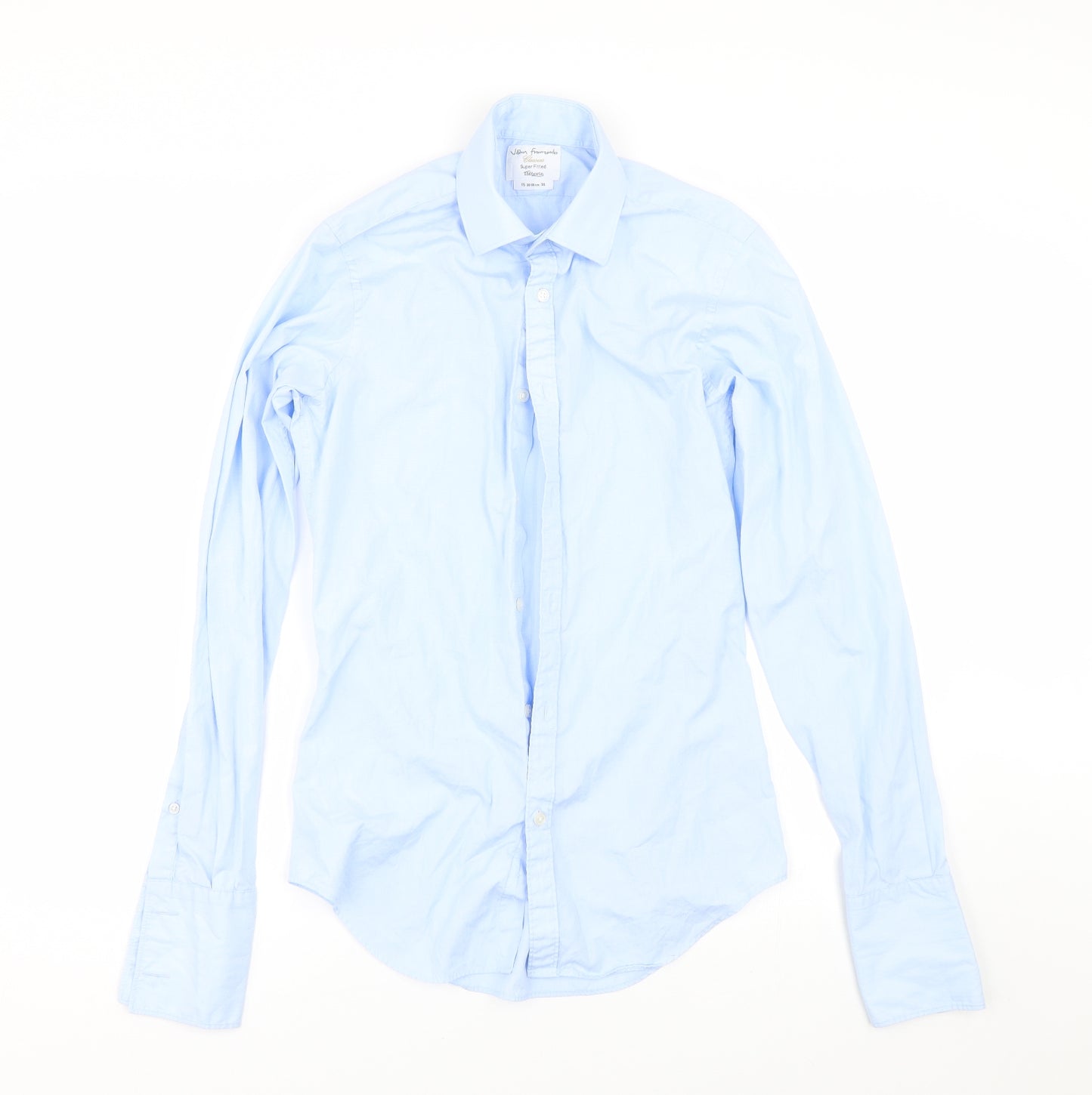 V&M  Mens Blue    Dress Shirt Size 15
