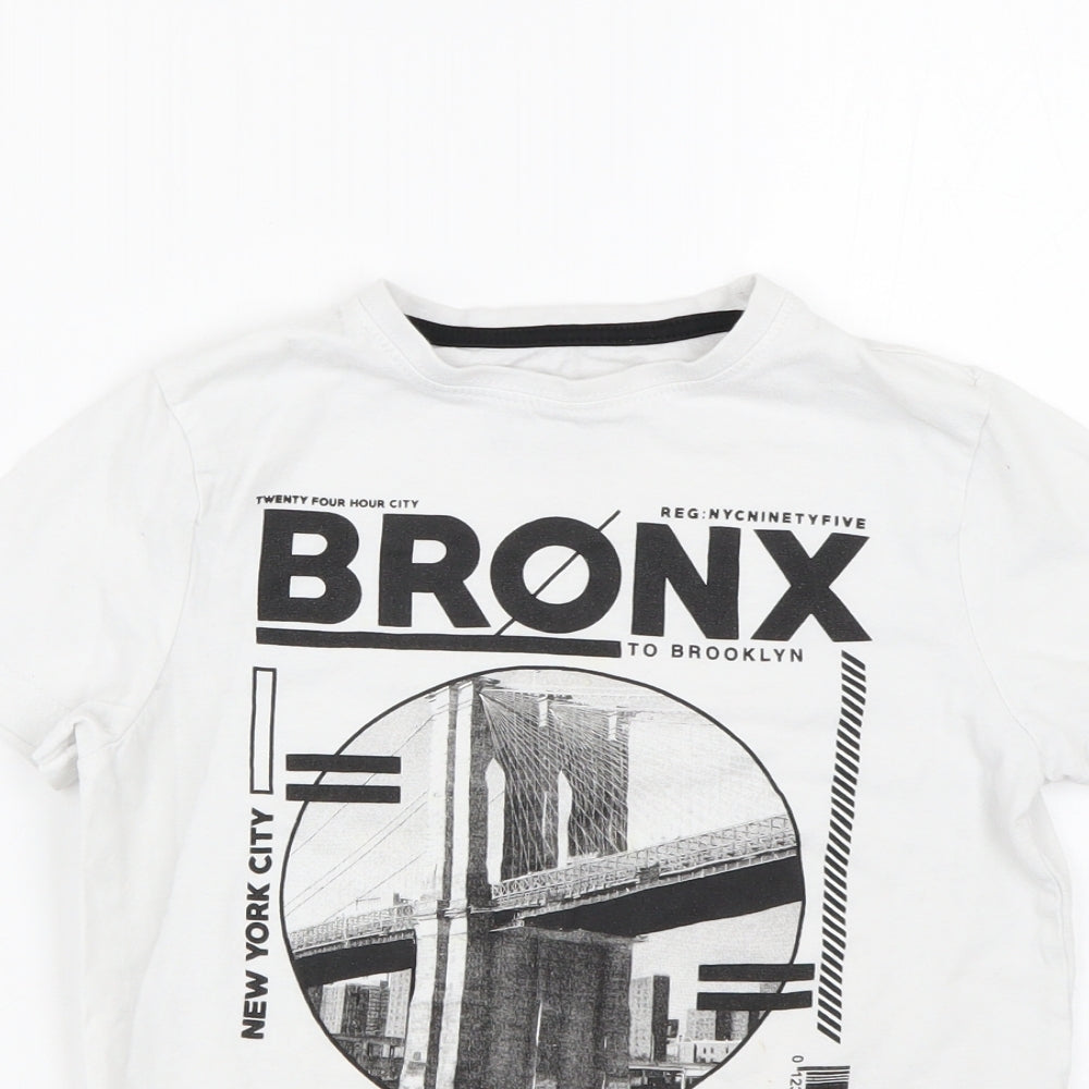 Primark Boys White   Basic T-Shirt Size 8-9 Years