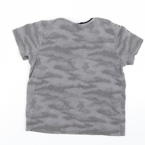 Matalan Boys Grey Camouflage  Basic T-Shirt Size 7 Years