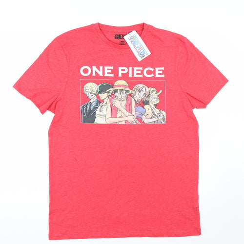Primark Mens Red    T-Shirt Size L  - One Piece