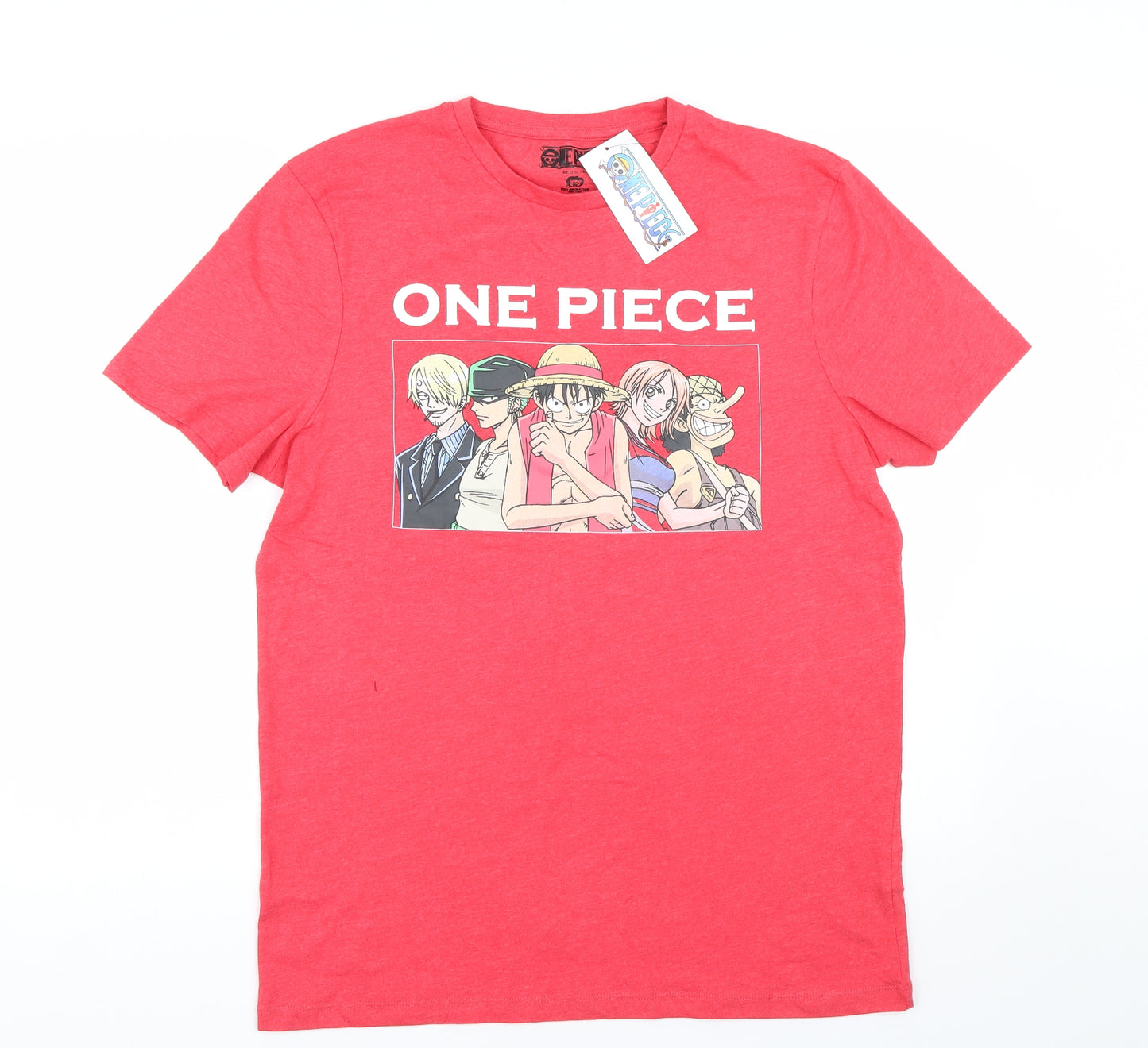 Primark Mens Red    T-Shirt Size L  - One Piece