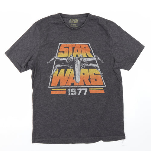 Primark Mens Grey    T-Shirt Size L  - Star Wars