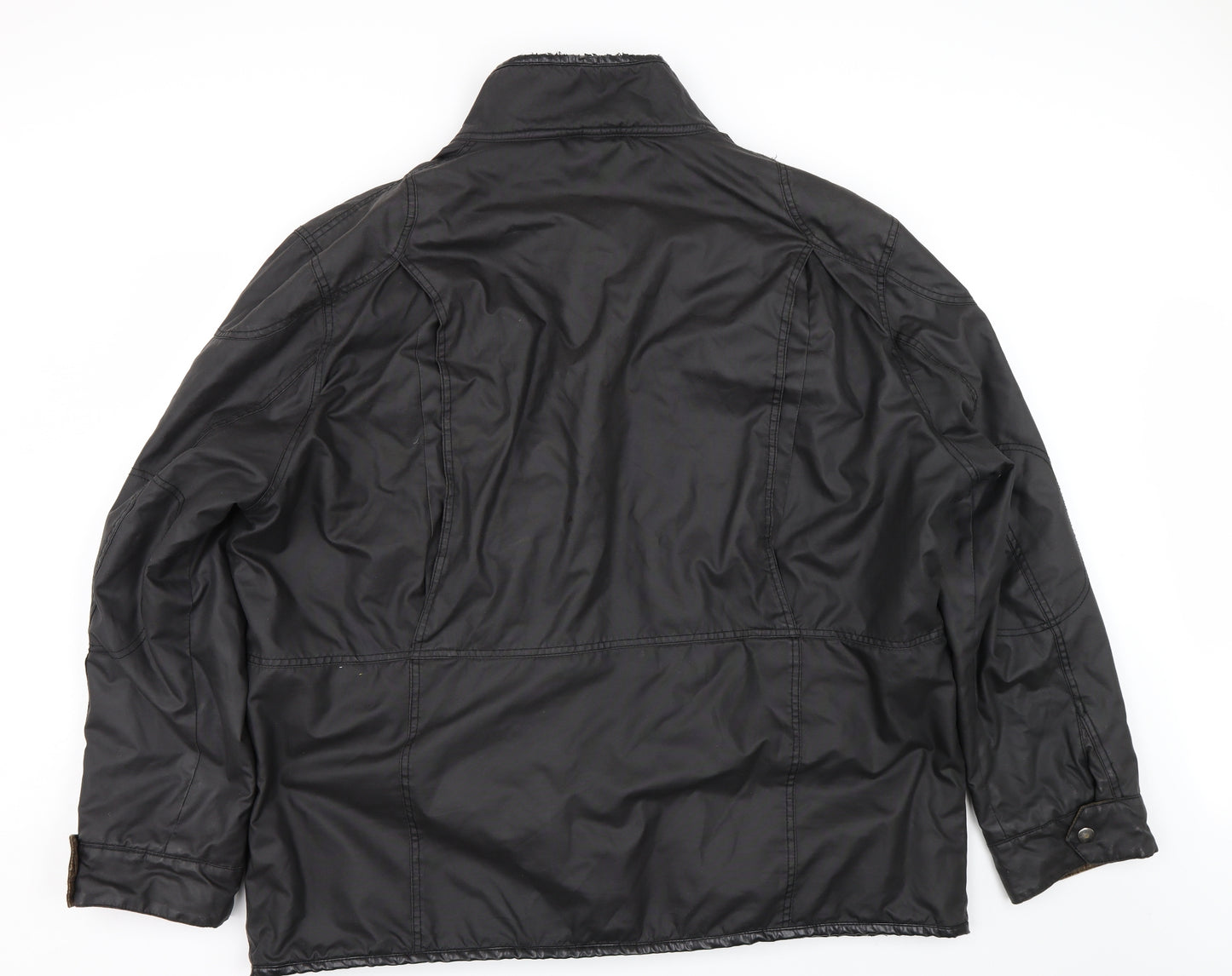 Stone bay Mens Black   Overcoat Coat Size 3XL