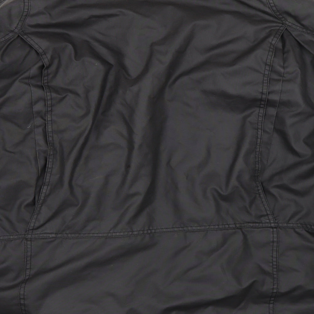 Stone bay Mens Black   Overcoat Coat Size 3XL