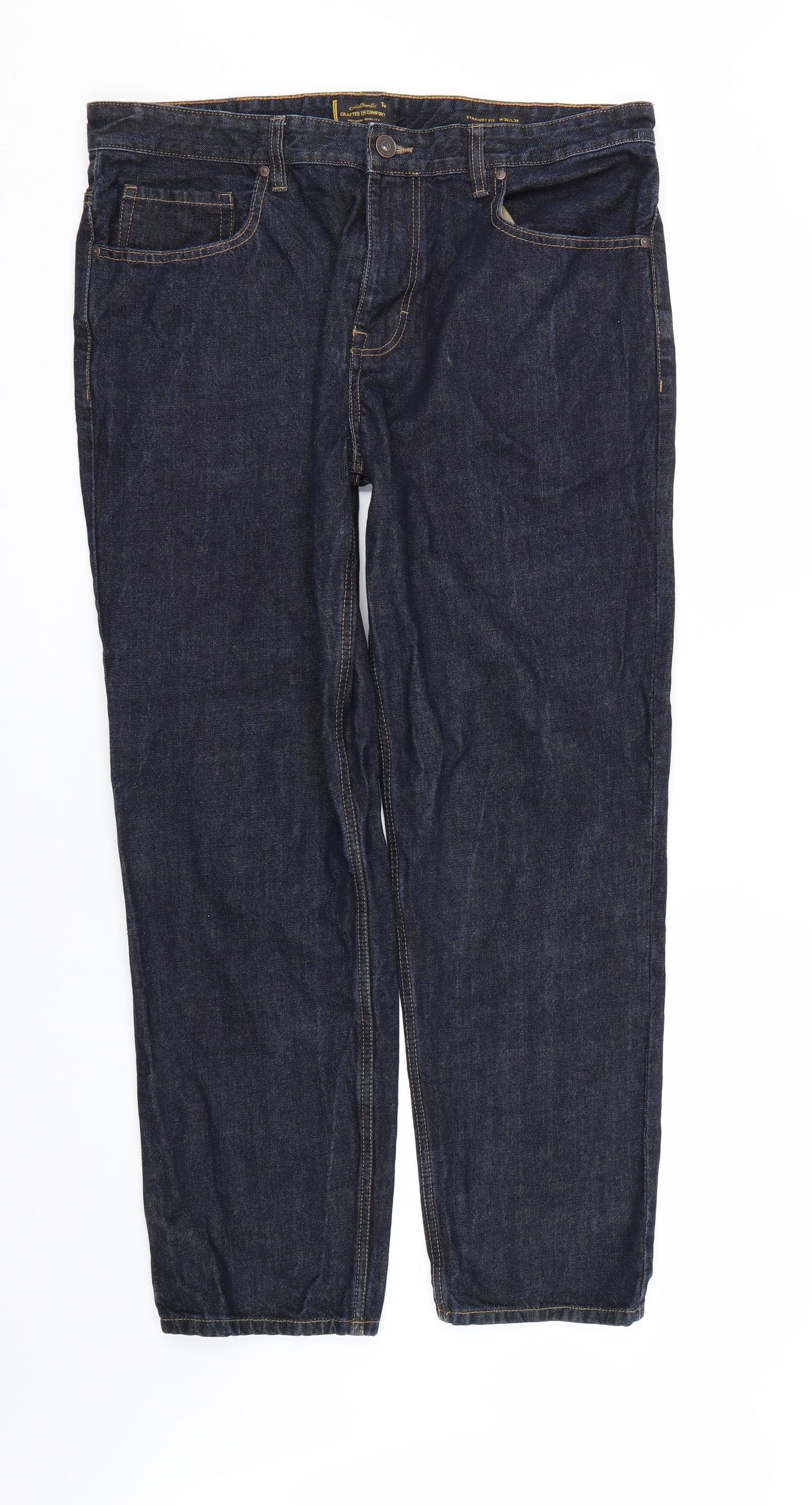 TU Mens Blue  Denim Straight Jeans Size 36 L29 in