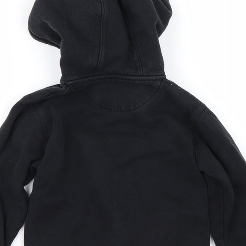 School life Boys Black   Full Zip Hoodie Size 8 Years