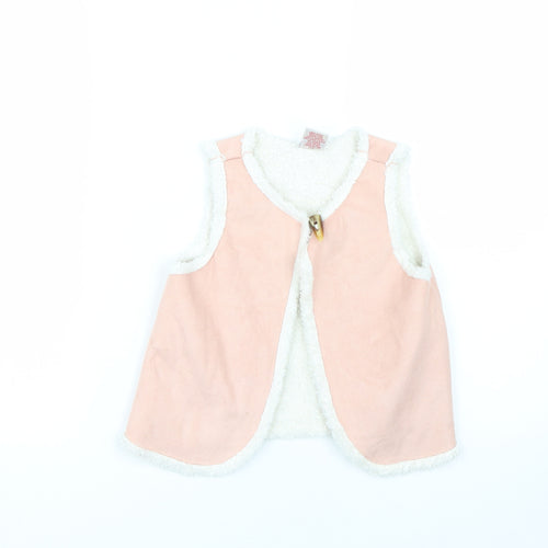 Preworn Girls Pink   Gilet Jacket Size 4-5 Years