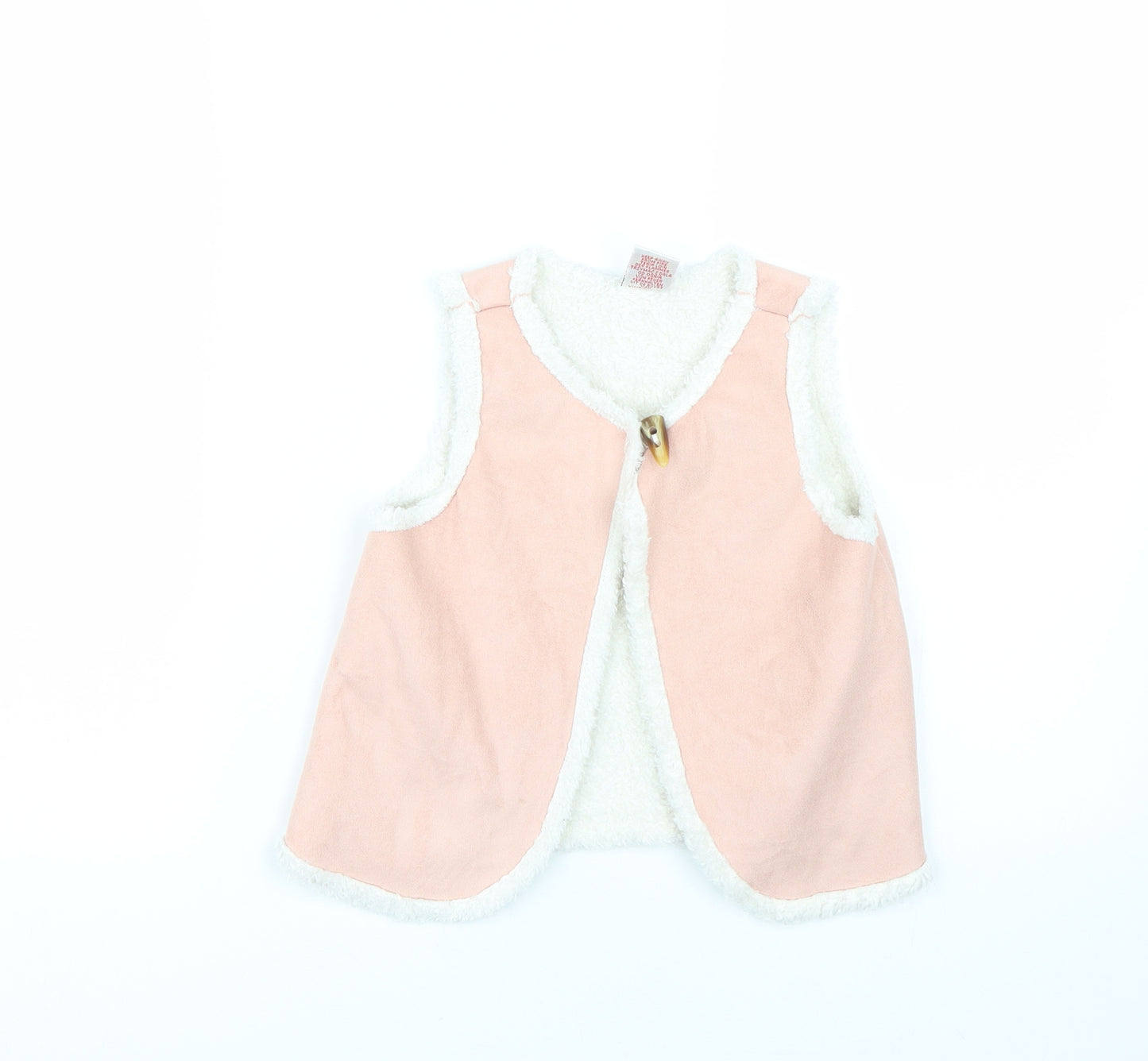 Preworn Girls Pink   Gilet Jacket Size 4-5 Years