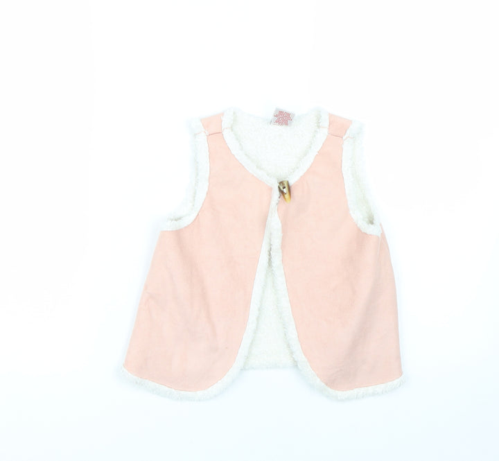 Preworn Girls Pink   Gilet Jacket Size 4-5 Years