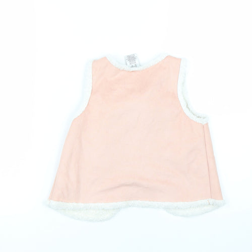 Preworn Girls Pink   Gilet Jacket Size 4-5 Years