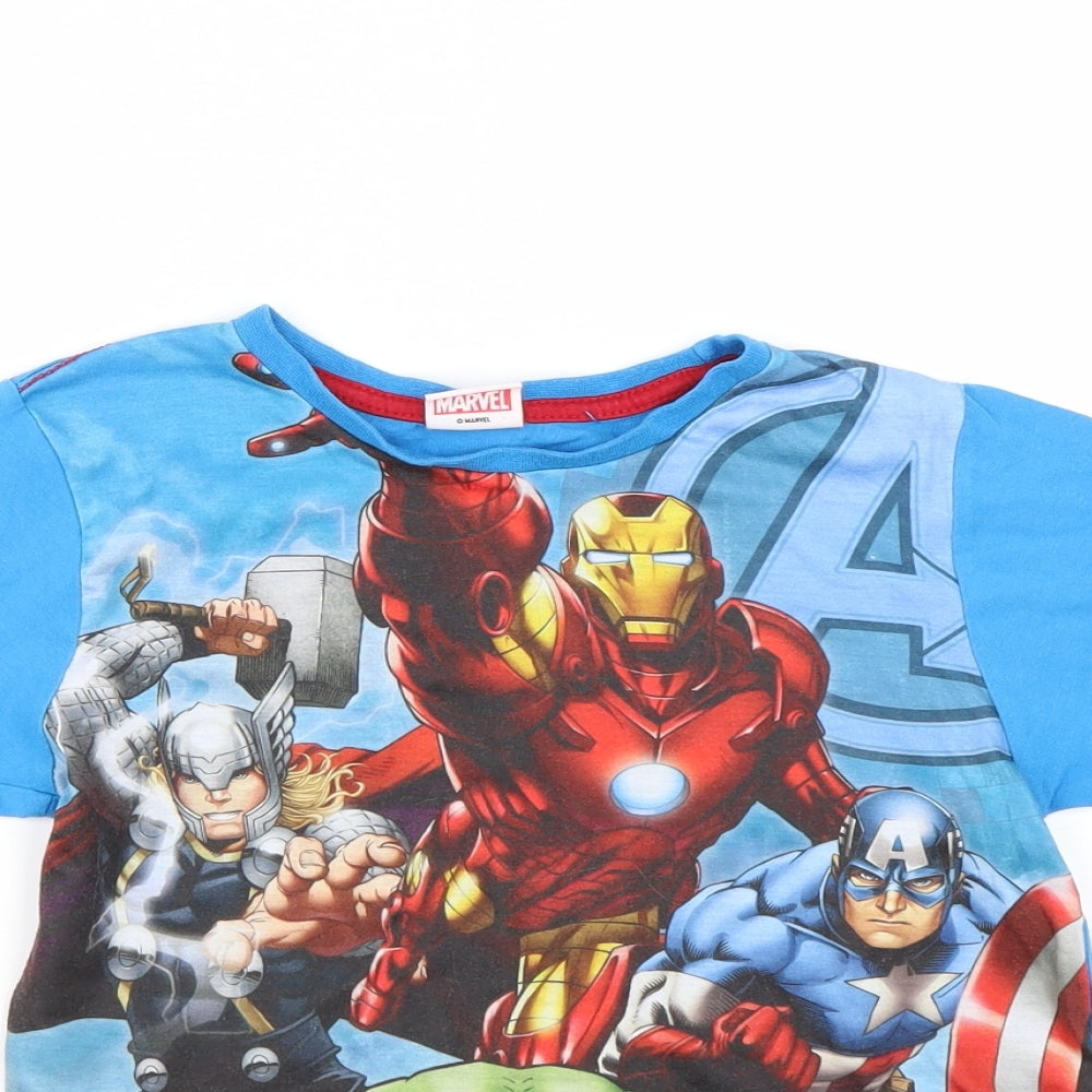 Avengers Boys Blue   Basic T-Shirt Size 5 Years  - Marvel