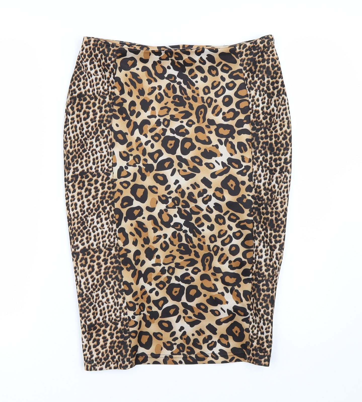 Papaya Womens Brown Animal Print  Bandage Skirt Size 10