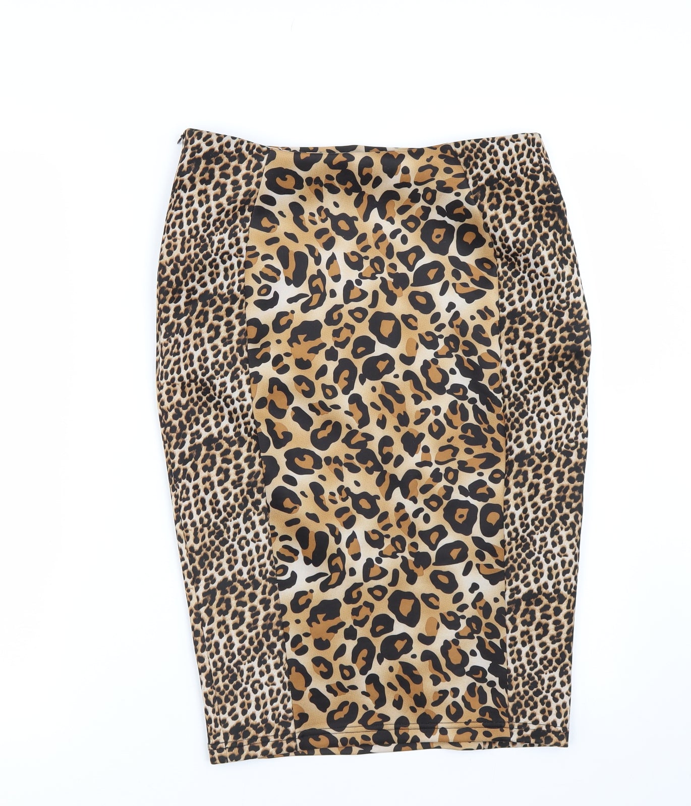 Papaya Womens Brown Animal Print  Bandage Skirt Size 10