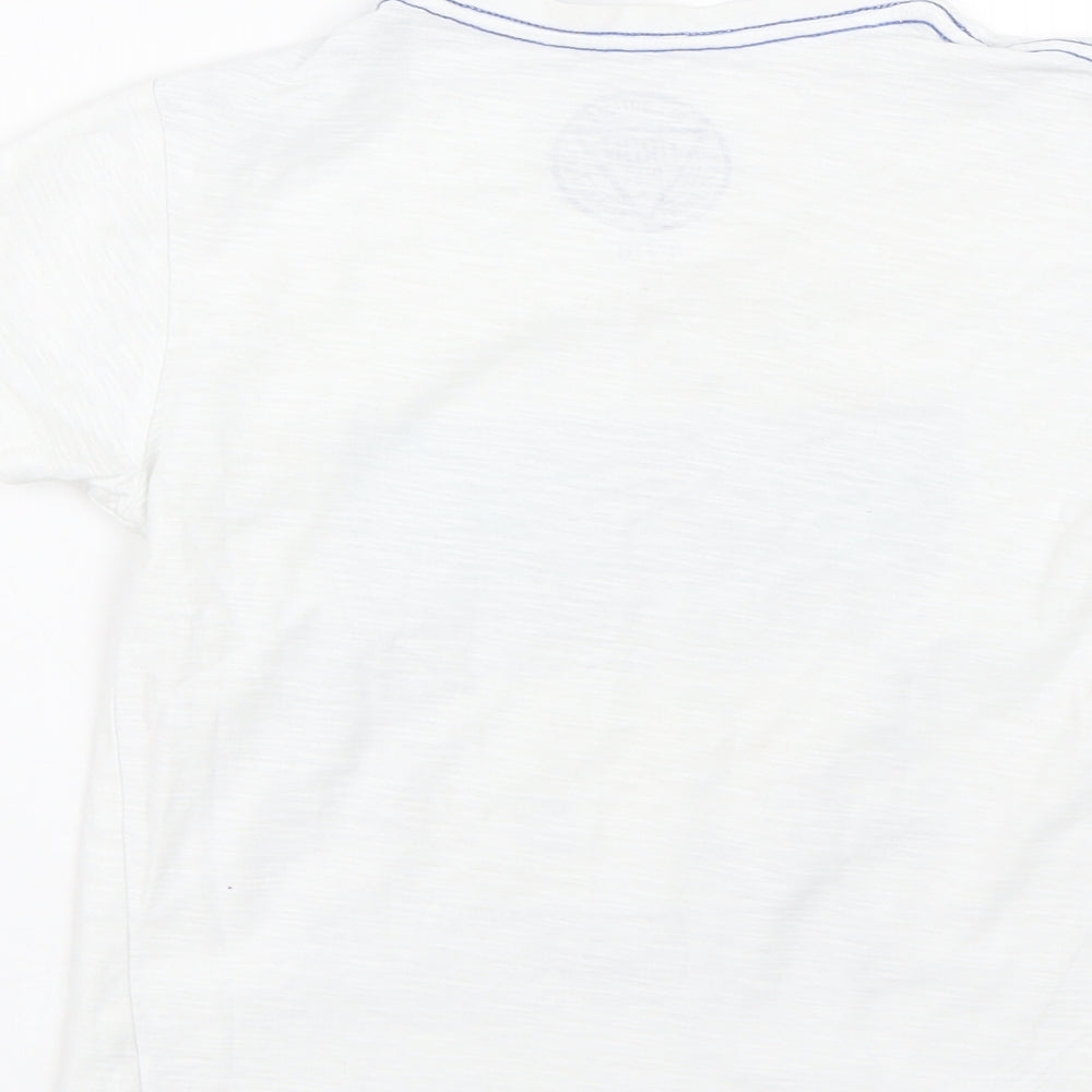 Matalan Boys White   Basic T-Shirt Size 8 Years  - Skate