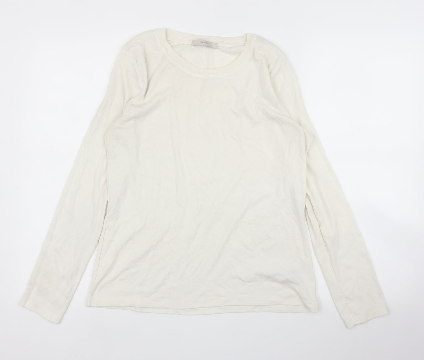 George Womens White   Basic T-Shirt Size 16