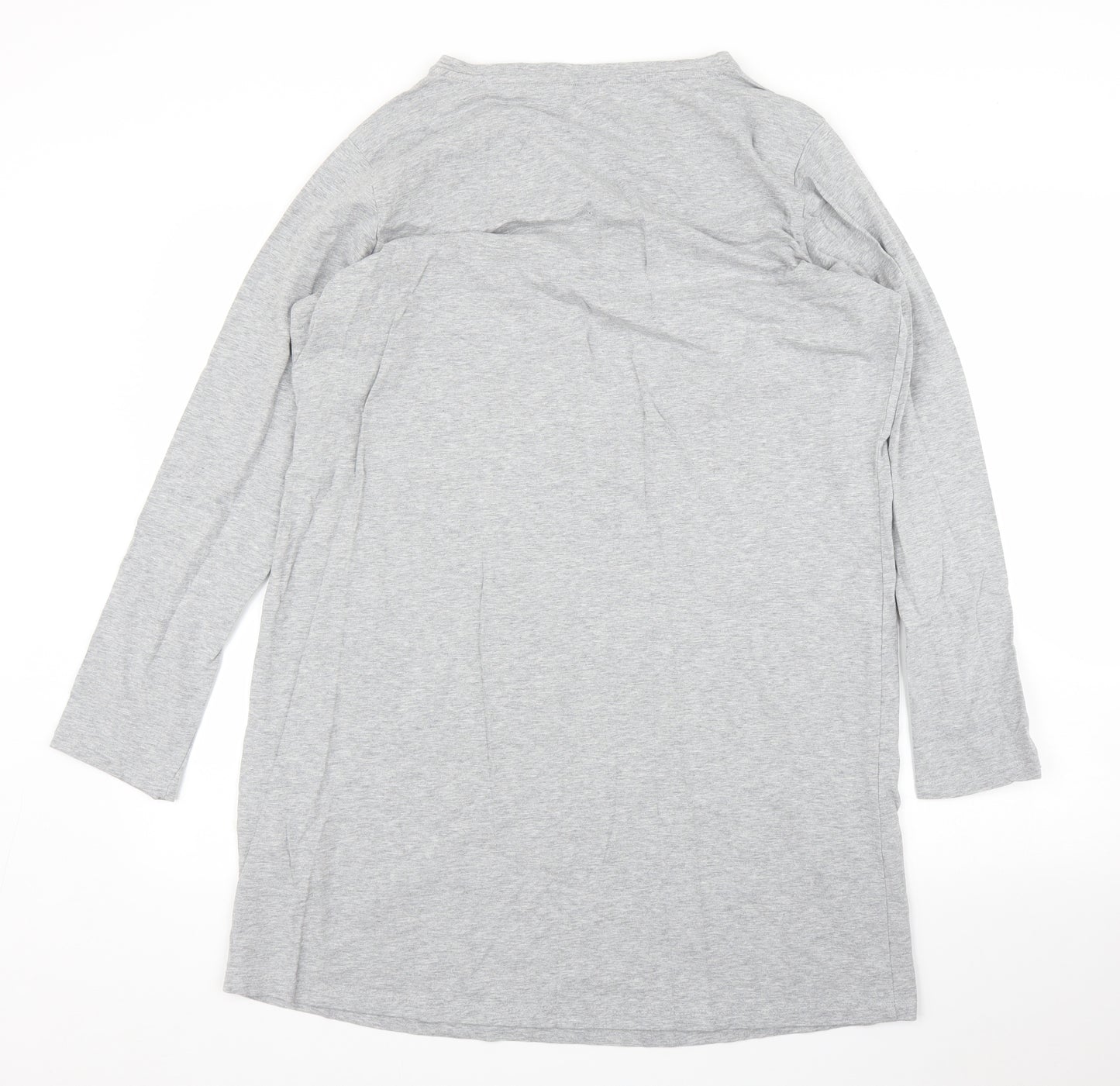 ESMARA Womens Grey Solid  Capri Gown Size L