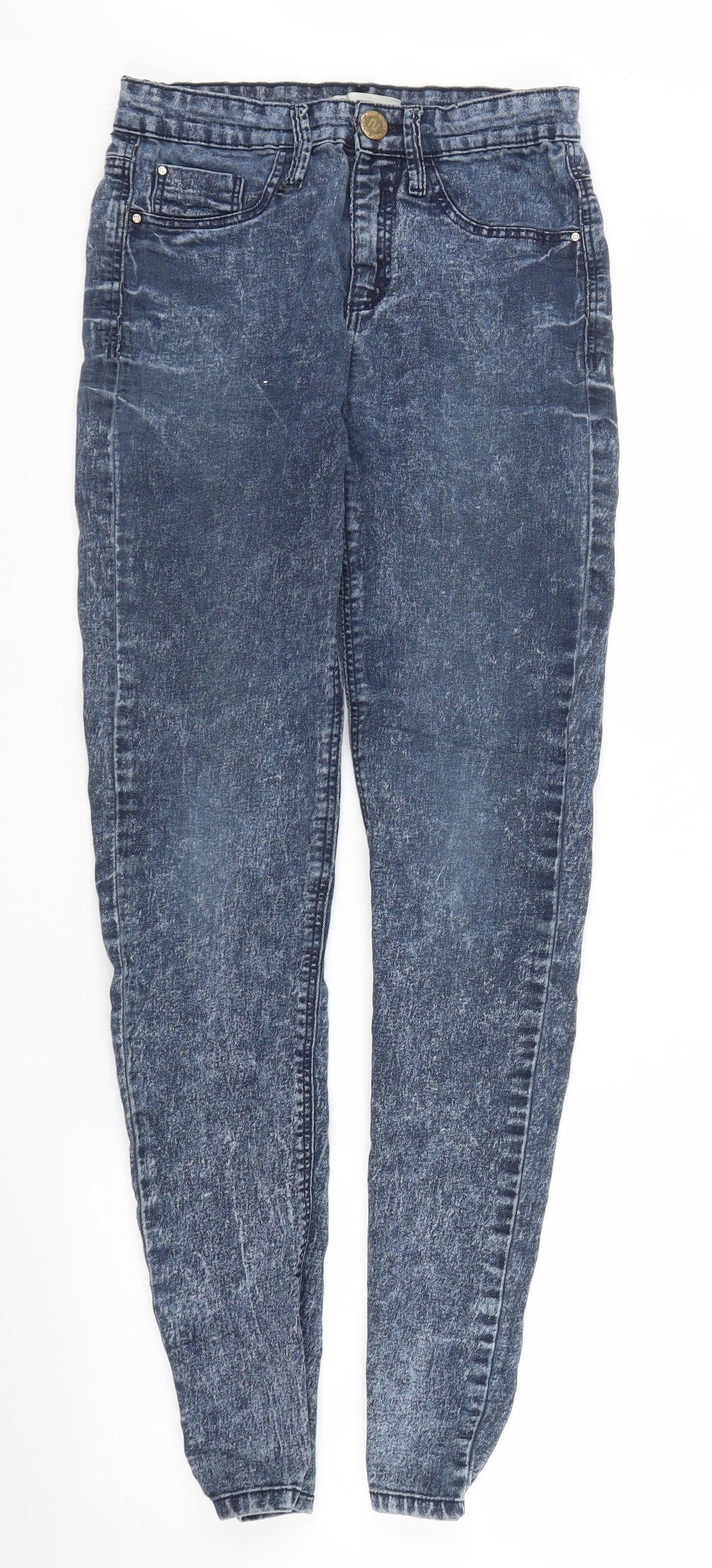 River Island Womens Blue  Denim Jegging Jeans Size 10 L29 in