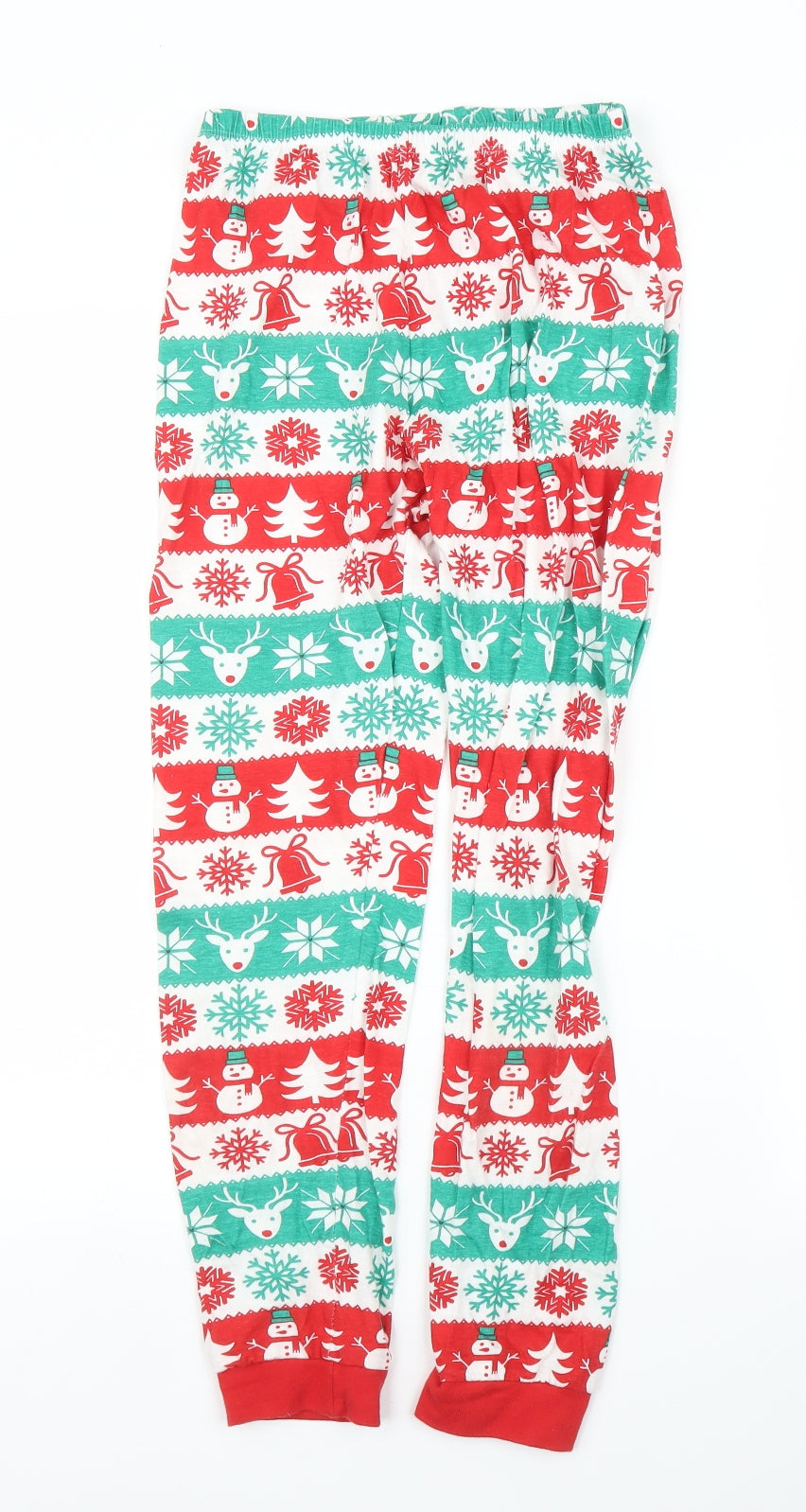 Kids Boys Green Fair Isle   Pyjama Set Size 11 Years  - Christmas