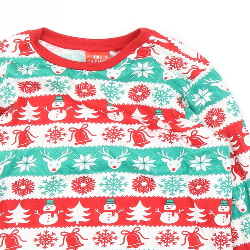 Kids Boys Green Fair Isle   Pyjama Set Size 11 Years  - Christmas