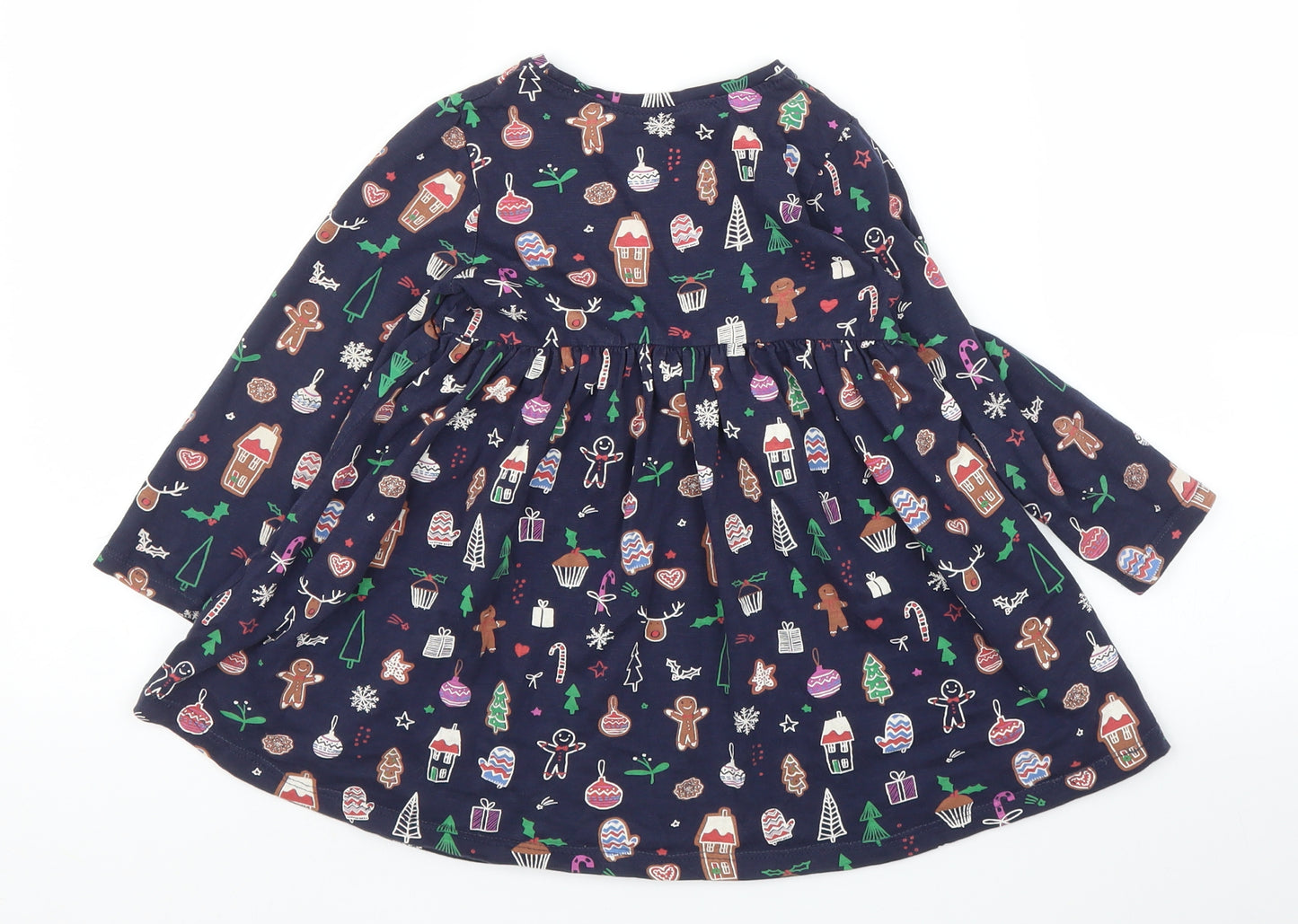 NEXT Girls Blue   A-Line  Size 2-3 Years  - Christmas
